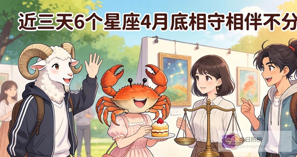 宿命天生一对定良缘！近三天6个星座4月底相守相伴不分离