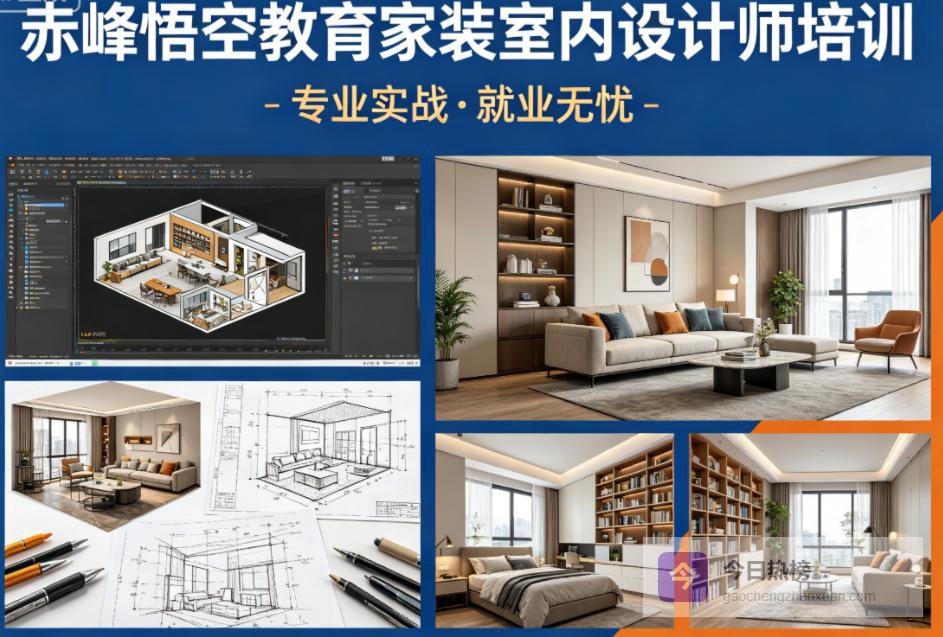 赤峰零基础学室内设计 掌握家装落地全流程培训