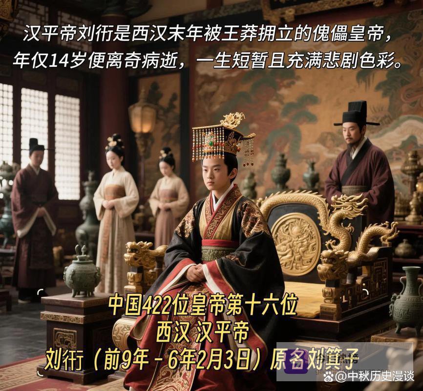 汉平帝刘衎：9岁皇帝躺赢天下，王莽幕后操盘史上最“萌”傀儡！