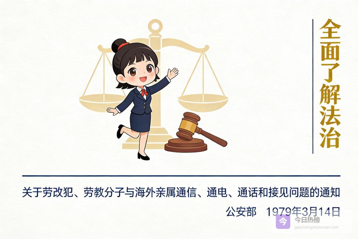 关于劳改犯、劳教分子与海外亲属通信、通电、通话和接见问题的通知