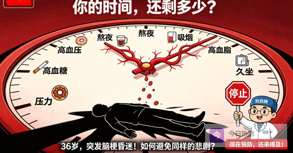 36岁，突发脑梗昏迷！医生痛心：这些“隐形杀手”被他忽视了